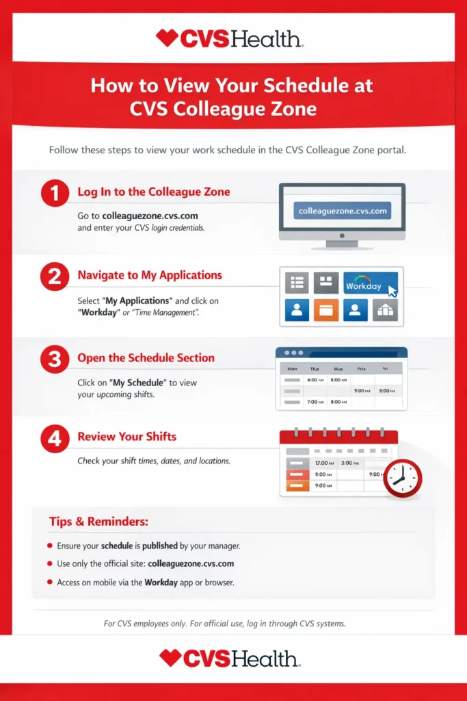 cvs colleague zone infographic